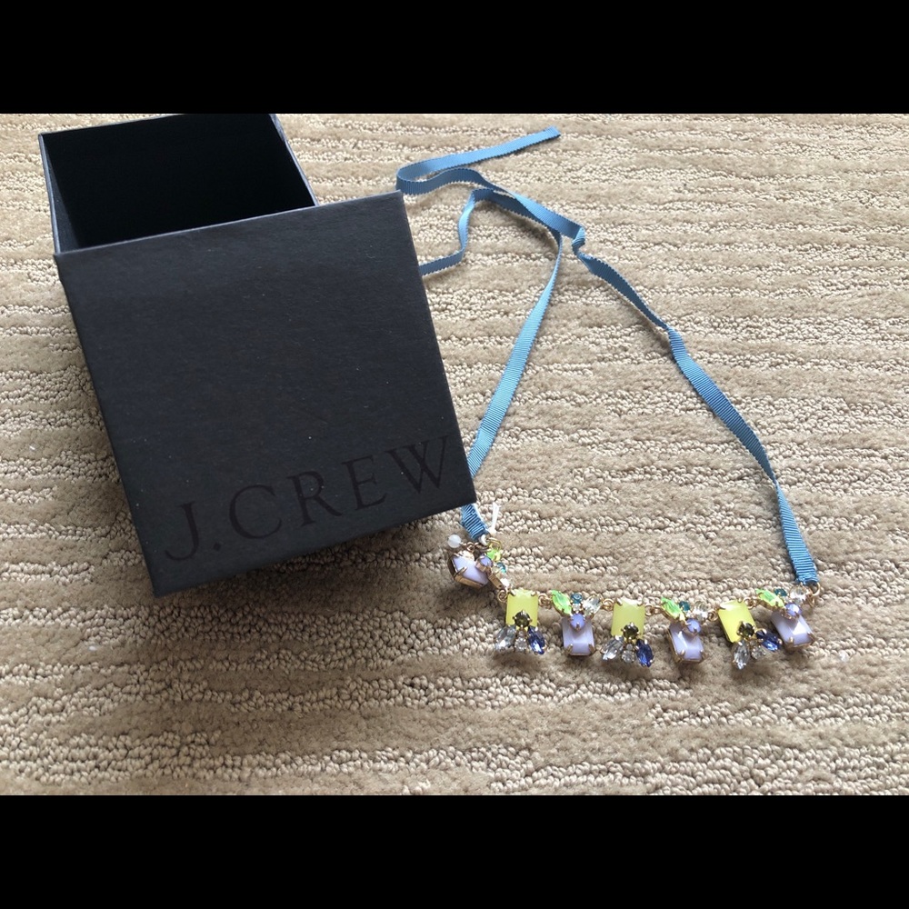 NEW J.Crew Bee Necklace Multicolor Gems Crewcuts